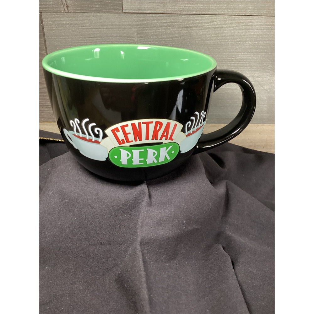 FRIENDS Tv Series Central Perk Black Mug Soup 24 oz Cup